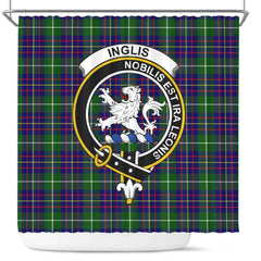 Inglis Tartan Crest Shower Curtain