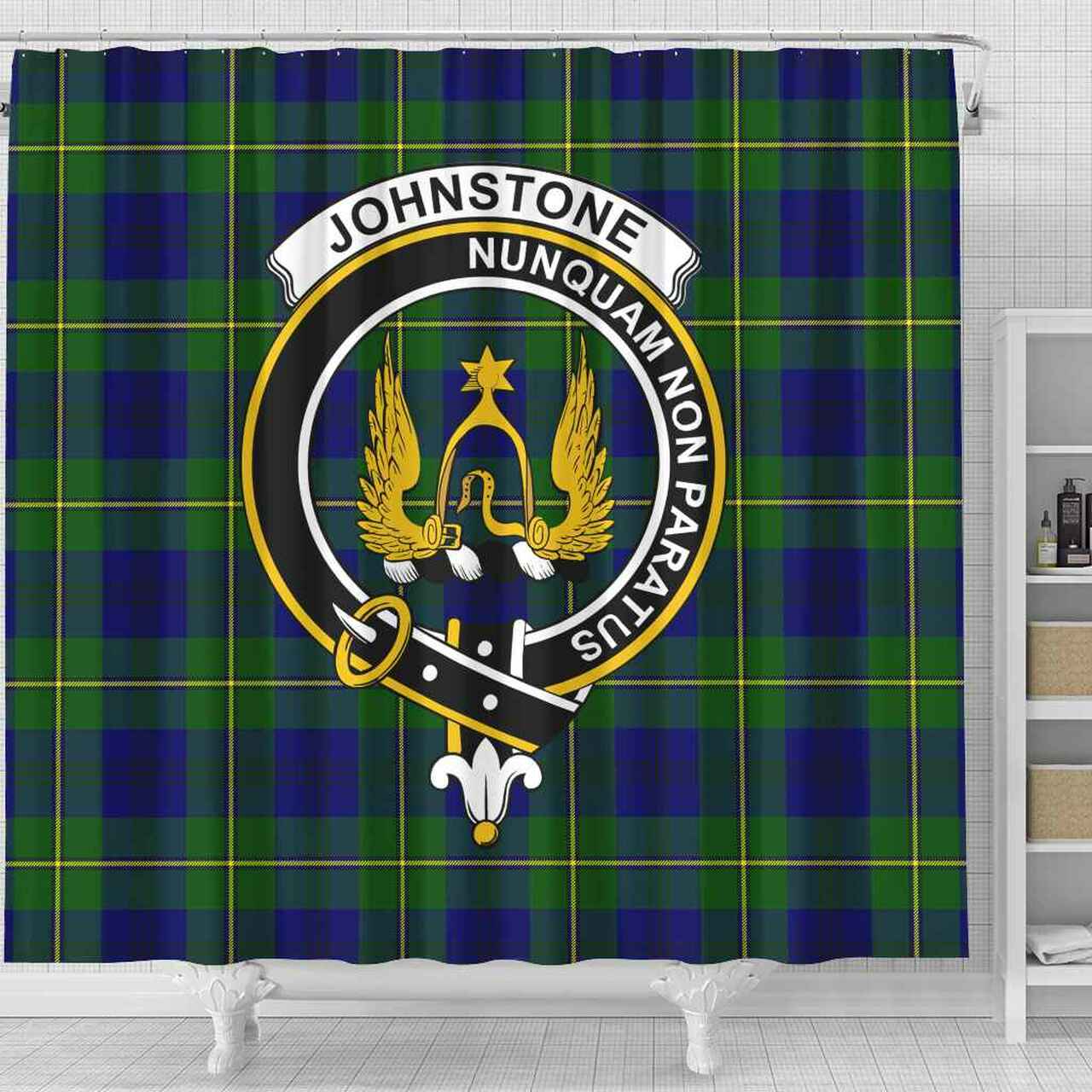 Johnston Tartan Crest Shower Curtain