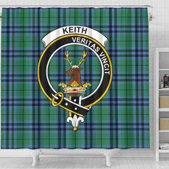 Keith Tartan Crest Shower Curtain