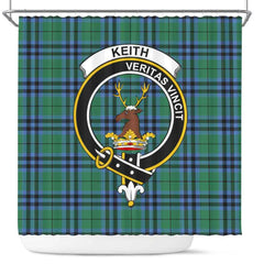 Keith Tartan Crest Shower Curtain