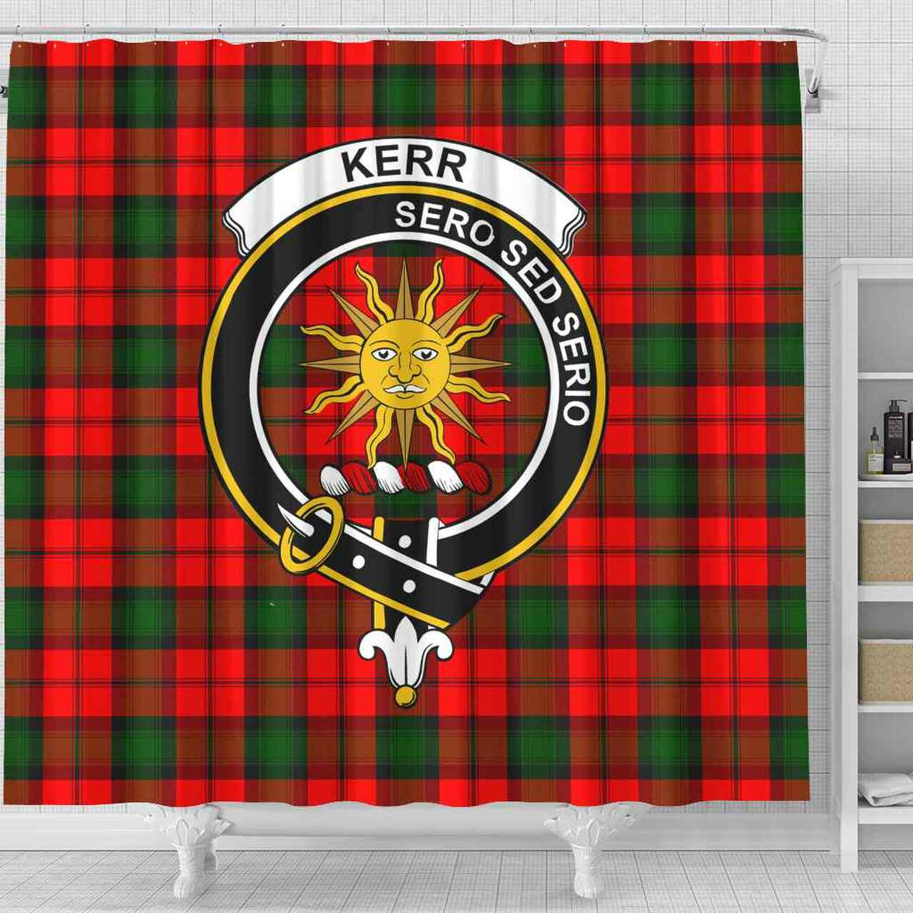 Kerr Tartan Crest Shower Curtain