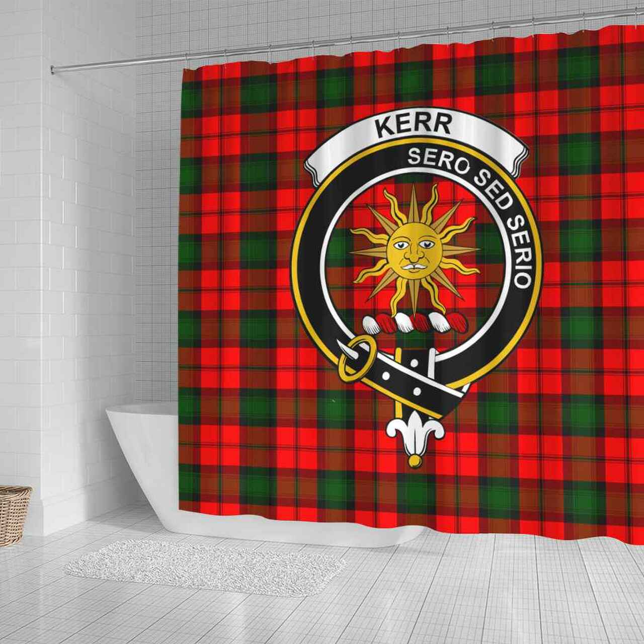 Kerr Tartan Crest Shower Curtain