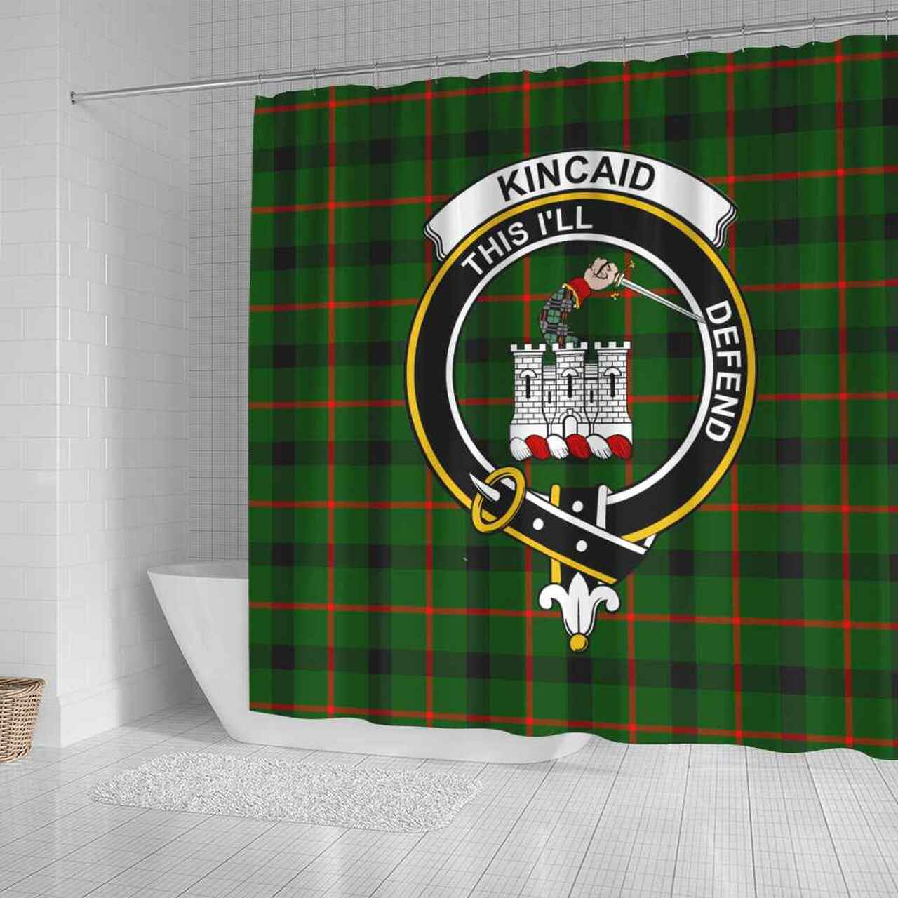 Kincaid Tartan Crest Shower Curtain