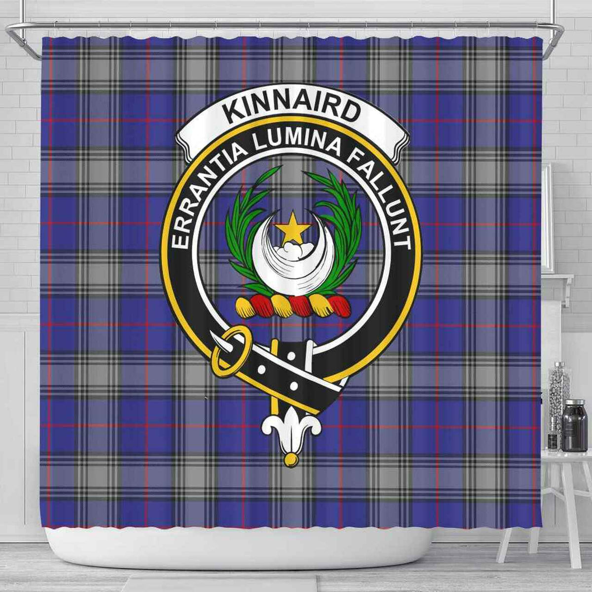 Kinnaird Tartan Crest Shower Curtain