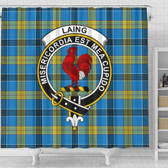 Laing Tartan Crest Shower Curtain