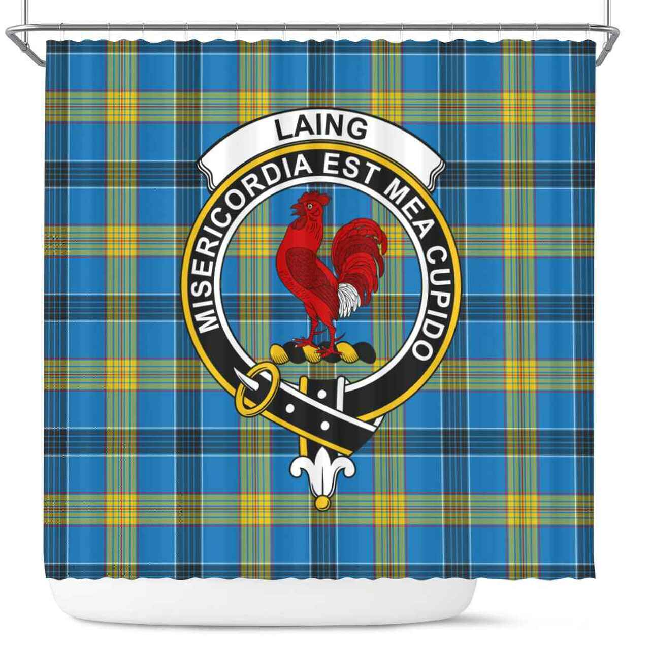 Laing Tartan Crest Shower Curtain