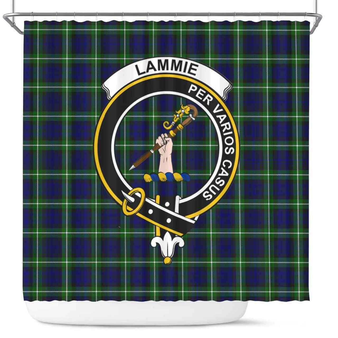 Lammie Tartan Crest Shower Curtain