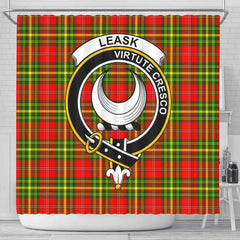 Leask Tartan Crest Shower Curtain