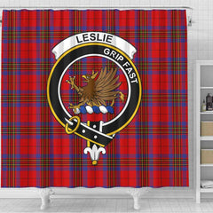 Leslie Tartan Crest Shower Curtain