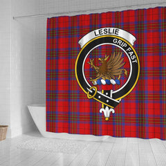 Leslie Tartan Crest Shower Curtain