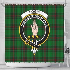 Logie Tartan Crest Shower Curtain