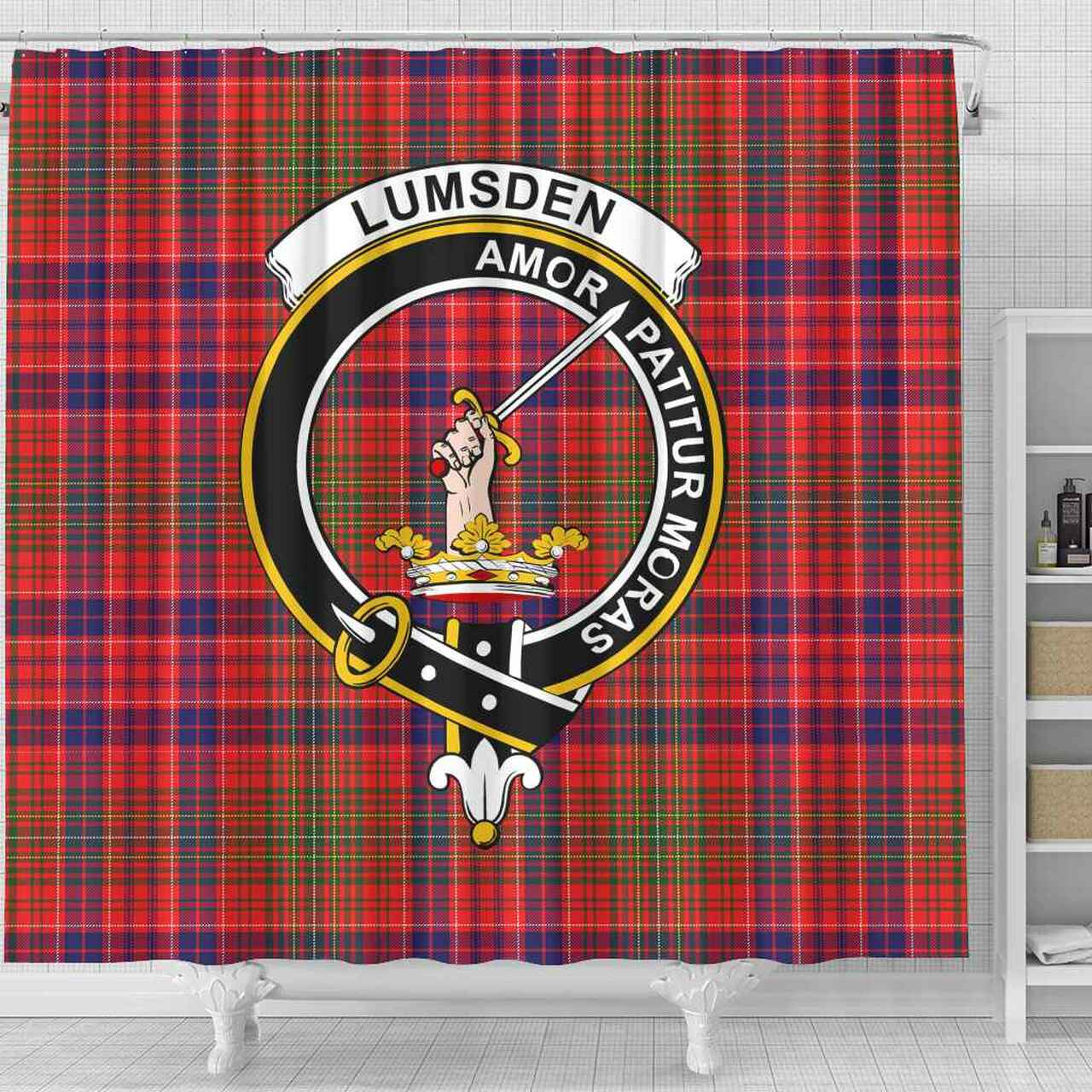 Lumsden Tartan Crest Shower Curtain