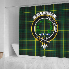 MacArthur Tartan Crest Shower Curtain