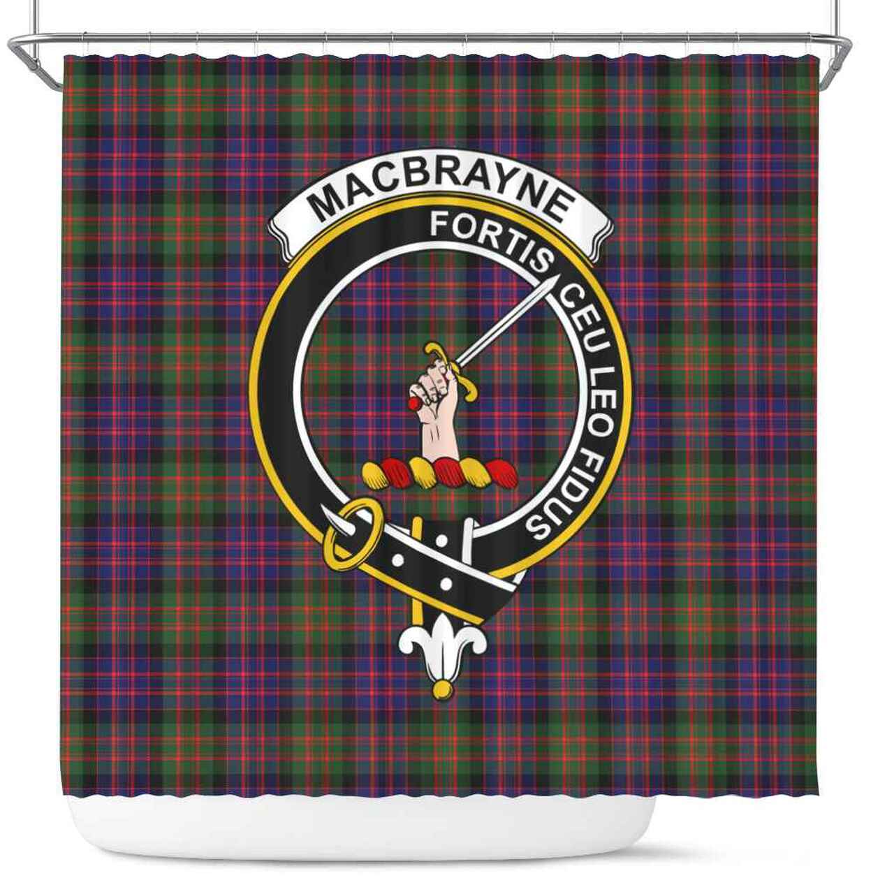 MacBrayne Tartan Crest Shower Curtain