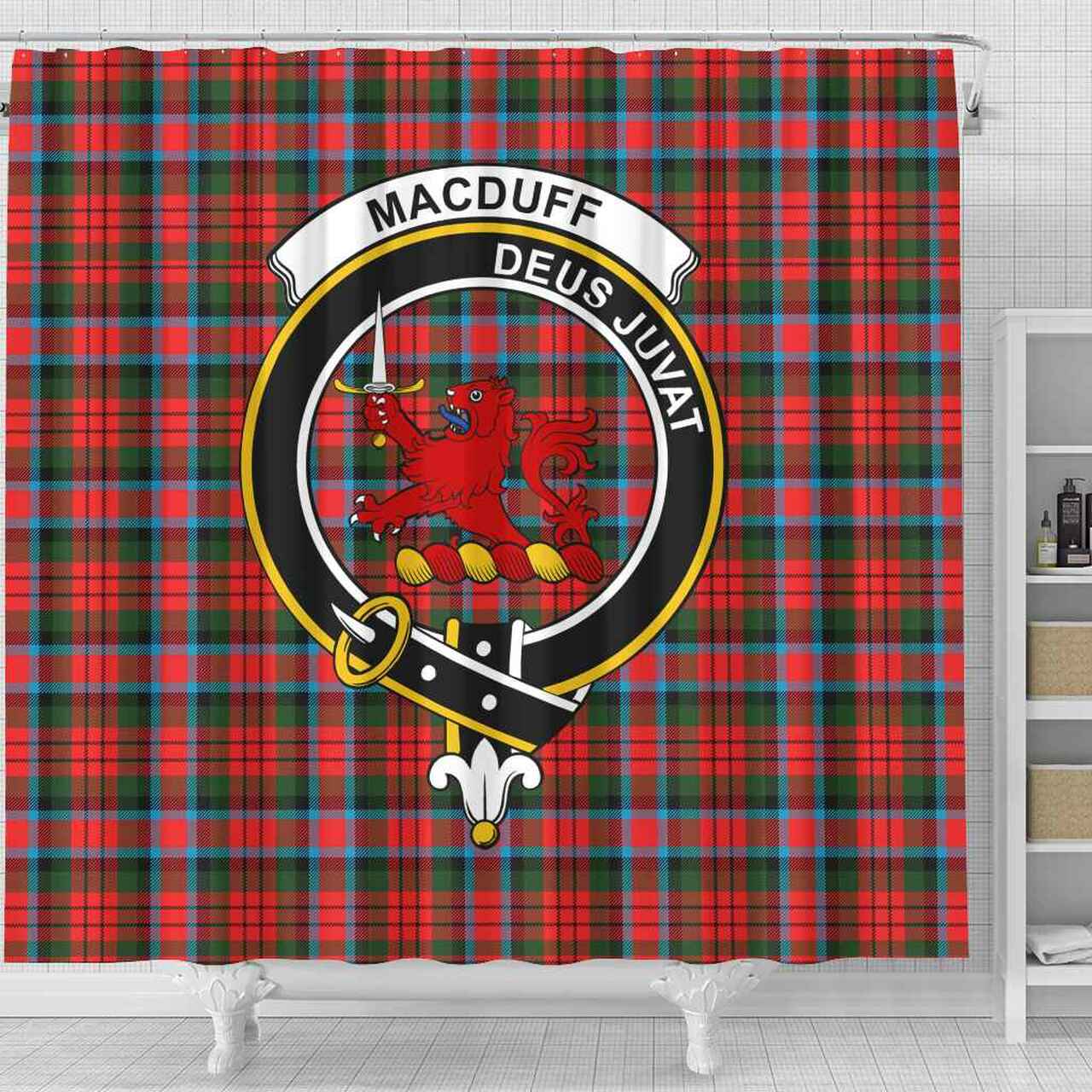 MacDuff Tartan Crest Shower Curtain