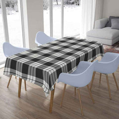 MacFarlane Black & White Ancient Tartan Tablecloth