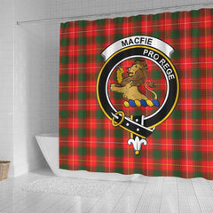 MacFie (of Dreghorn) Tartan Crest Shower Curtain