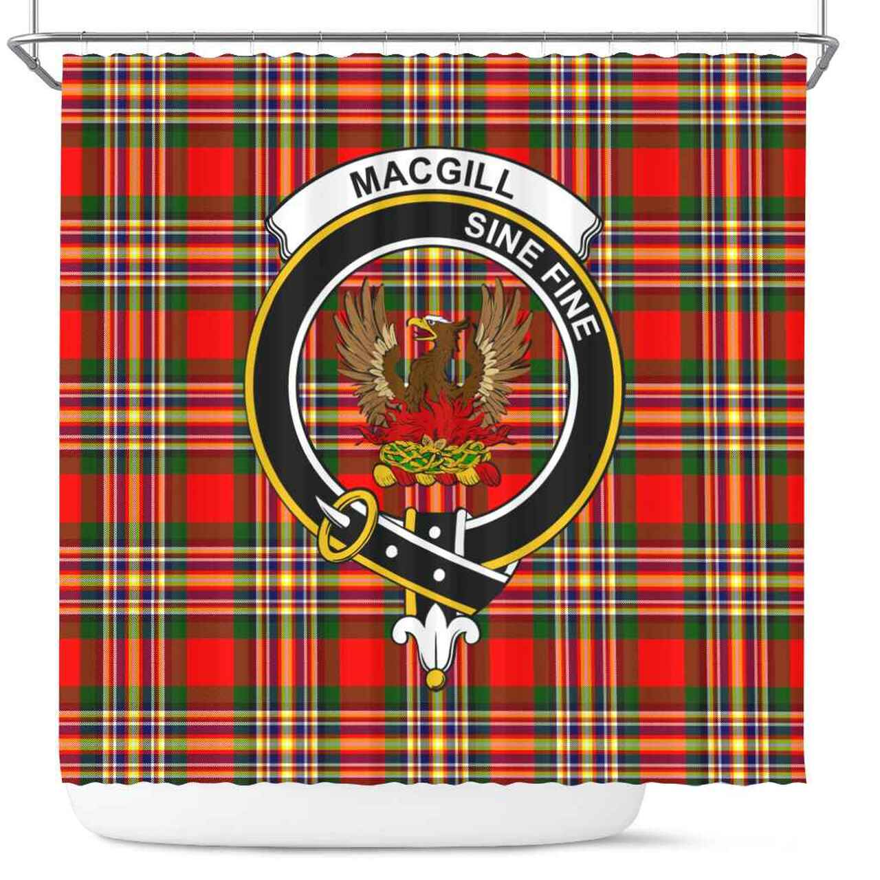 MacGill (Makgill) Tartan Crest Shower Curtain