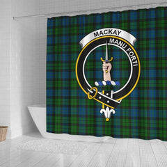 MacKay Tartan Crest Shower Curtain