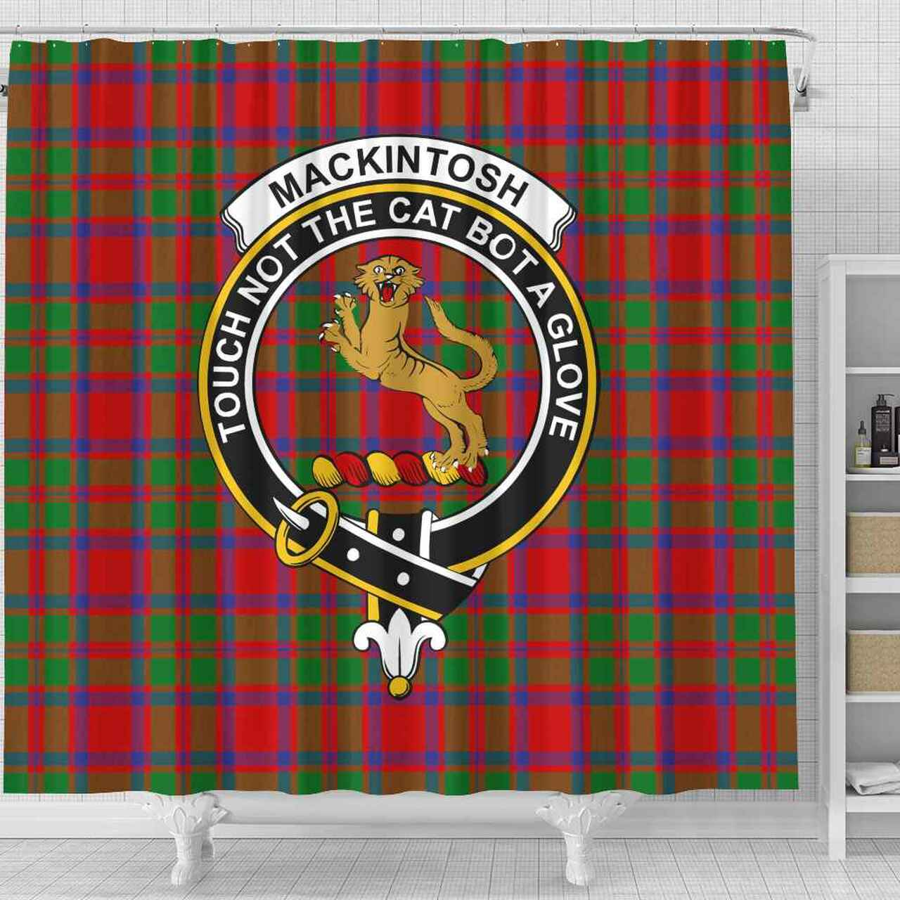 MacKintosh Tartan Crest Shower Curtain