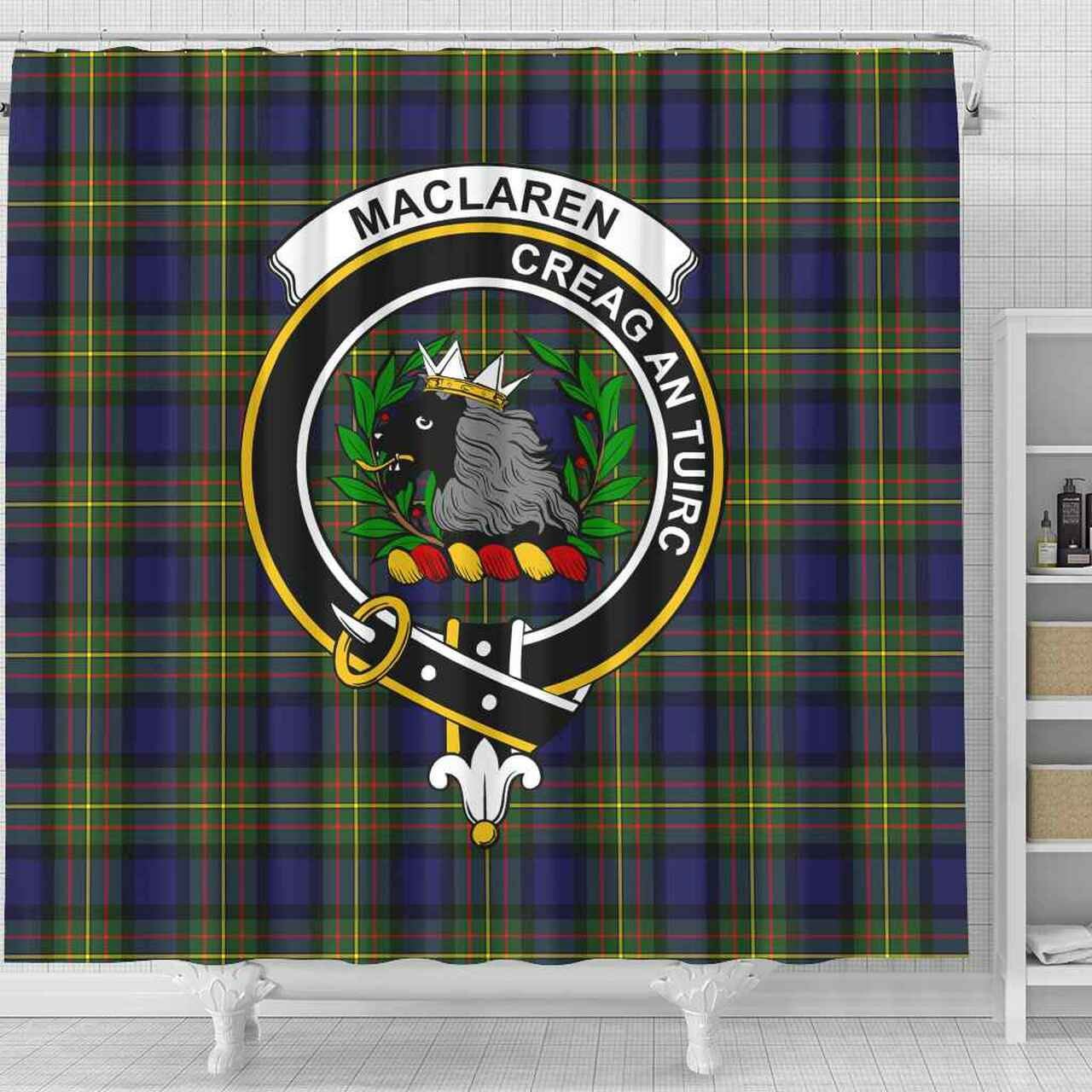 MacLaren Tartan Crest Shower Curtain