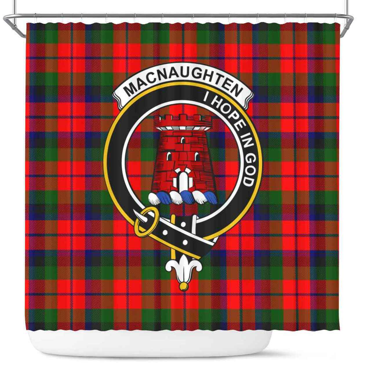 MacNaughten Tartan Crest Shower Curtain