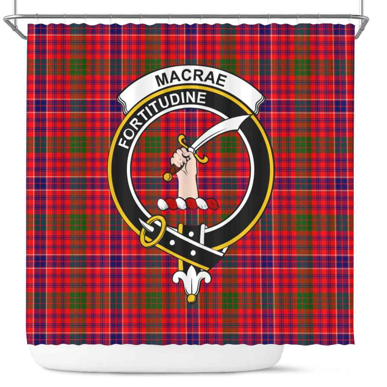 MacRae Tartan Crest Shower Curtain