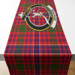 MacRae Tartan Crest Table Runner - Cotton table runner