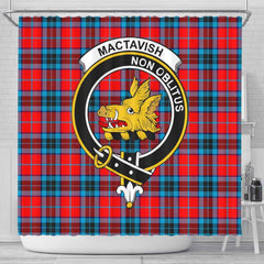 MacTavish Tartan Crest Shower Curtain