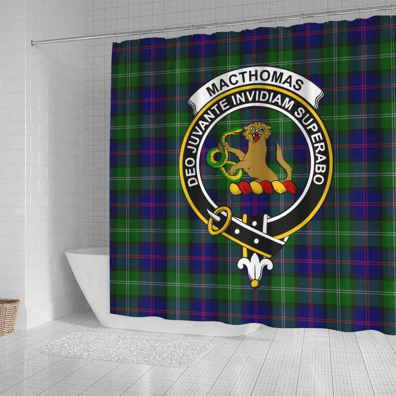 MacThomas Tartan Crest Shower Curtain