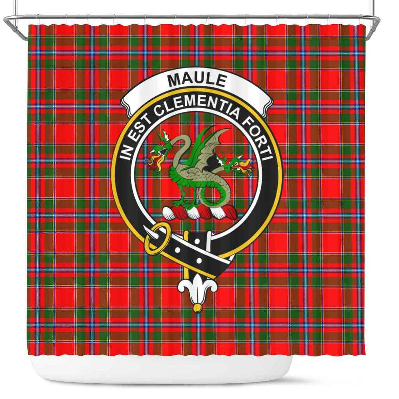 Maule Tartan Crest Shower Curtain