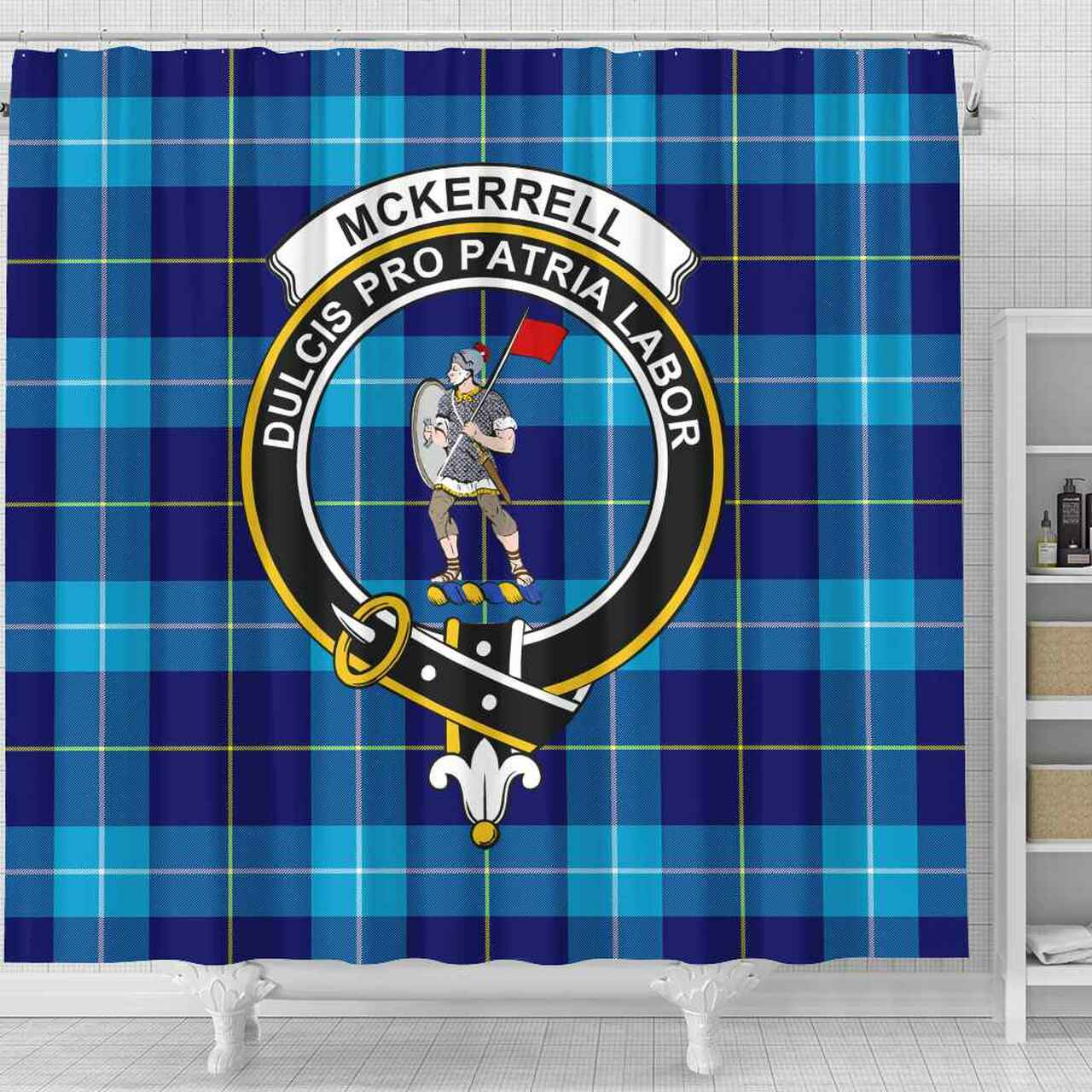 McKerrell Tartan Crest Shower Curtain