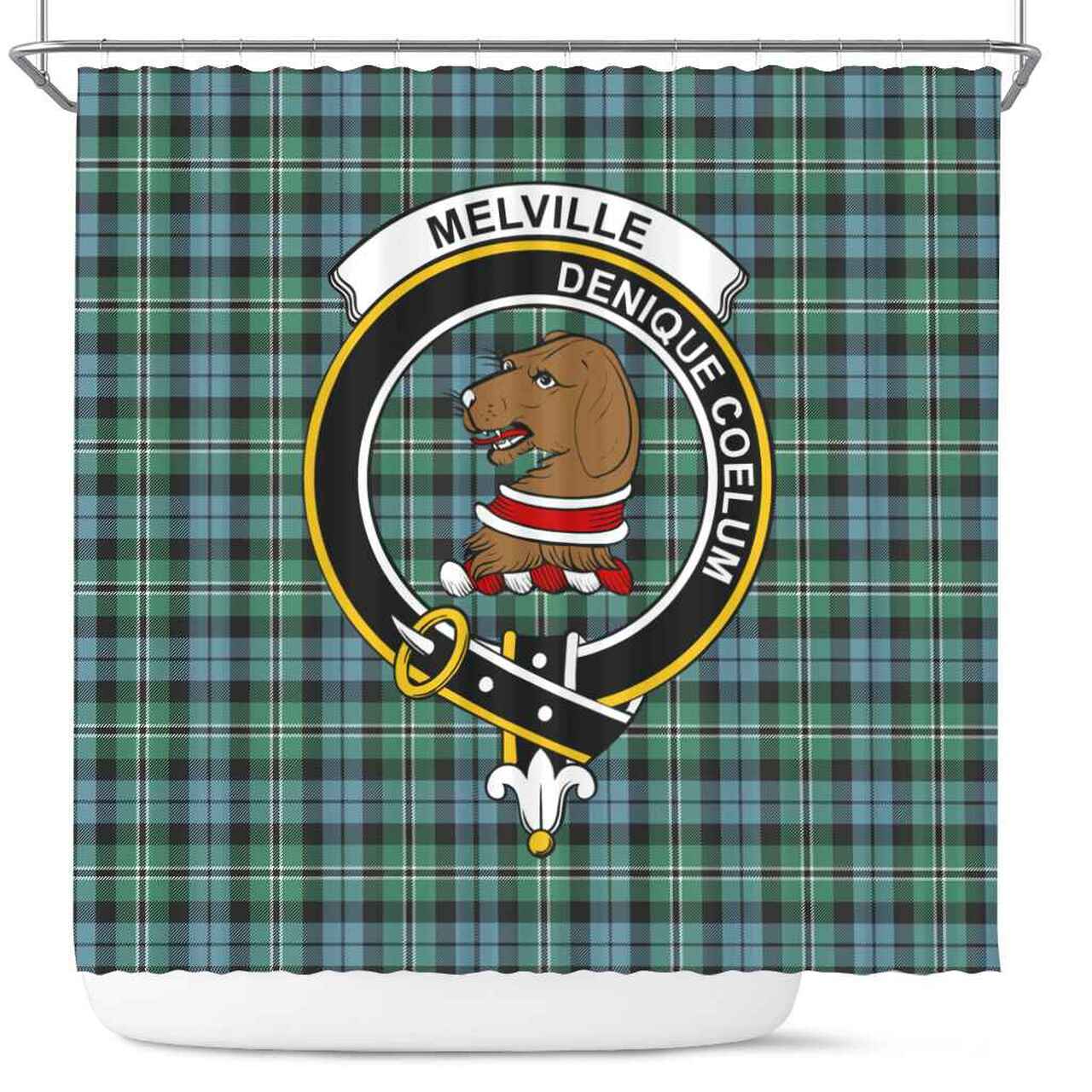 Melville Tartan Crest Shower Curtain