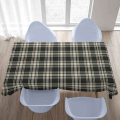 Menzies Black & White Ancient Tartan Tablecloth