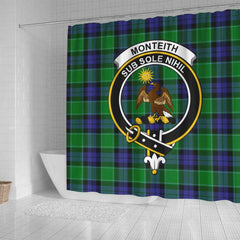 Monteith Tartan Crest Shower Curtain