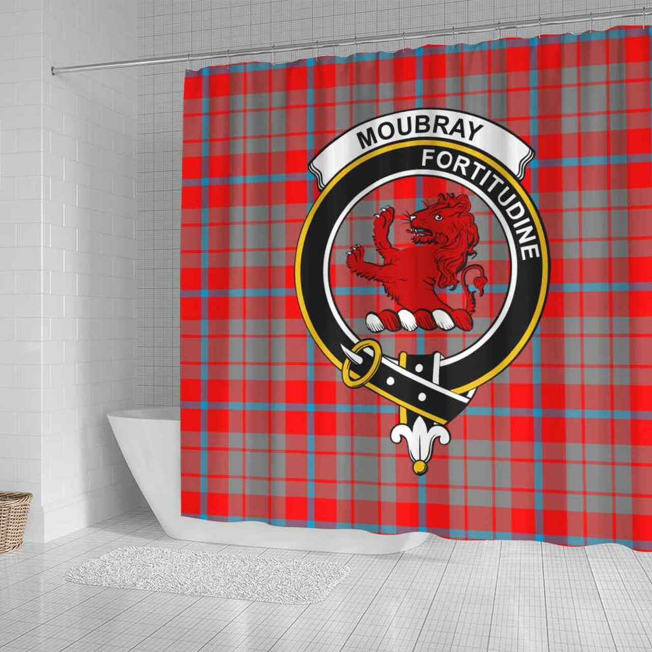 Moubray Tartan Crest Shower Curtain