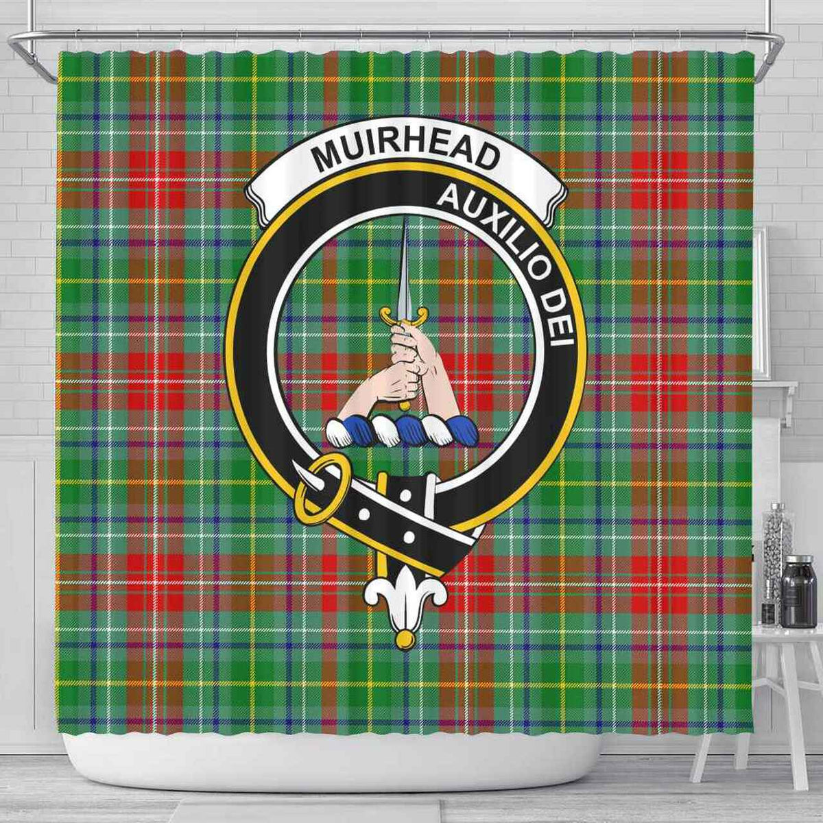 Muirhead Tartan Crest Shower Curtain