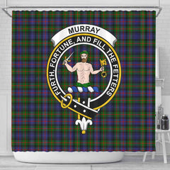 Murray (of Atholl) Tartan Crest Shower Curtain