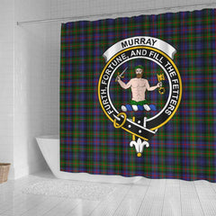 Murray (of Atholl) Tartan Crest Shower Curtain