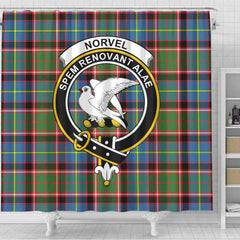 Norvel Tartan Crest Shower Curtain