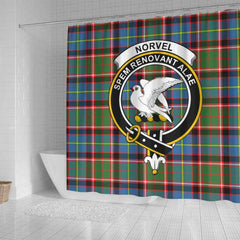 Norvel Tartan Crest Shower Curtain