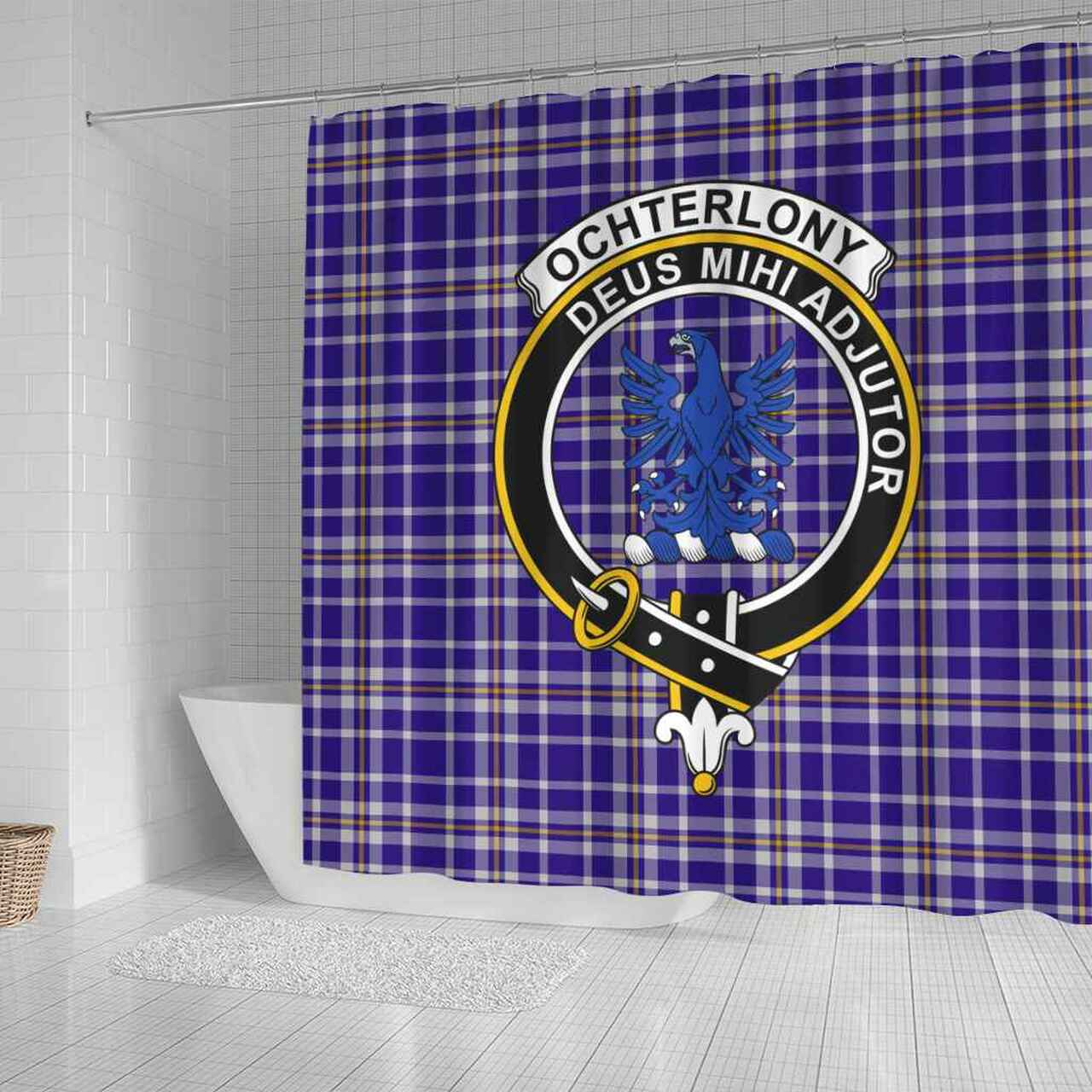 Ochterlony Tartan Crest Shower Curtain