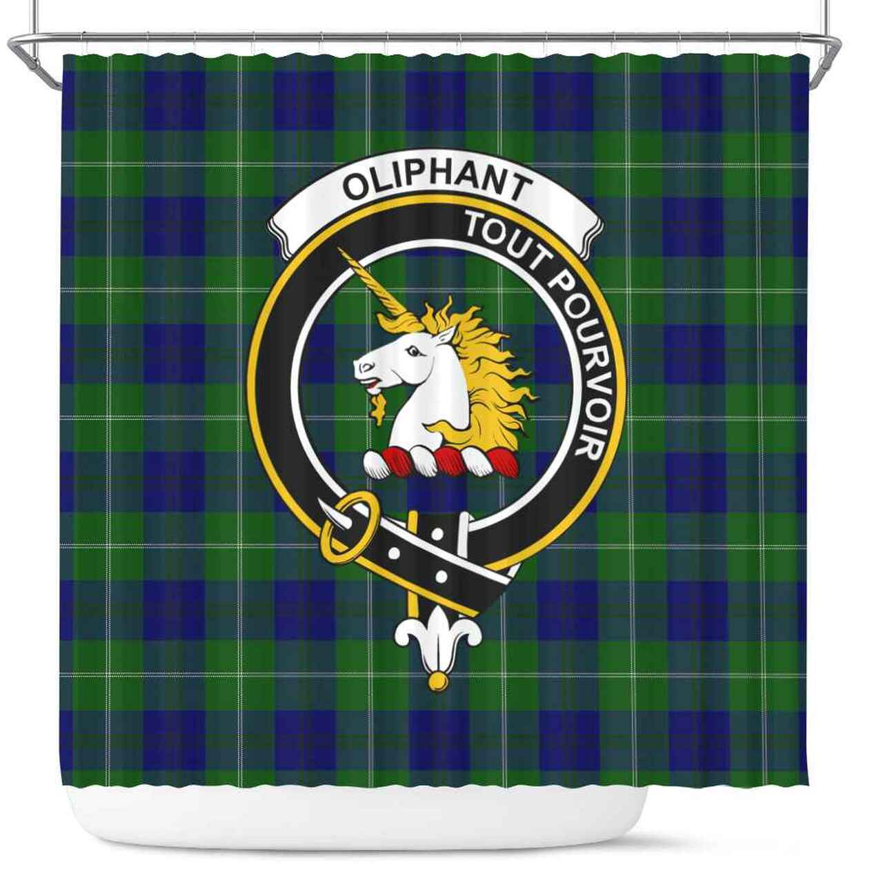 Oliphant Tartan Crest Shower Curtain