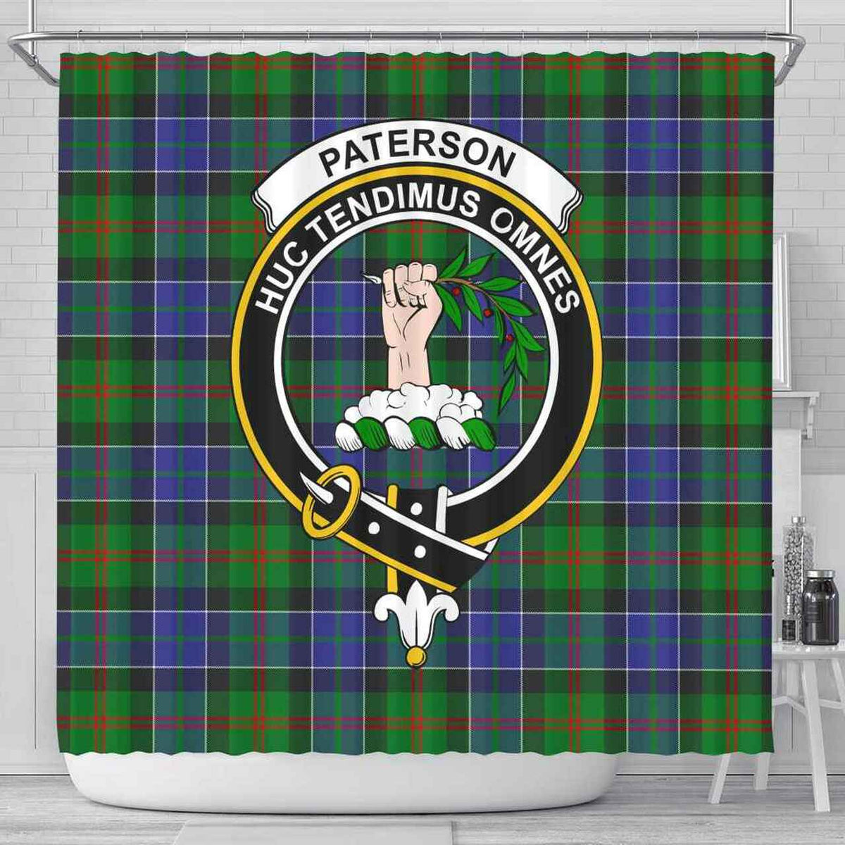 Paterson Tartan Crest Shower Curtain