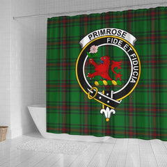 Primrose Tartan Crest Shower Curtain