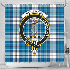 Roberton Tartan Crest Shower Curtain