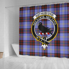 Rutherford Tartan Crest Shower Curtain