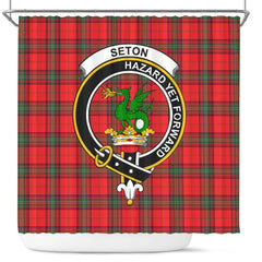 Seton Tartan Crest Shower Curtain