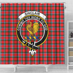 Sinclair Tartan Crest Shower Curtain