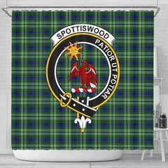 Spottiswood Tartan Crest Shower Curtain